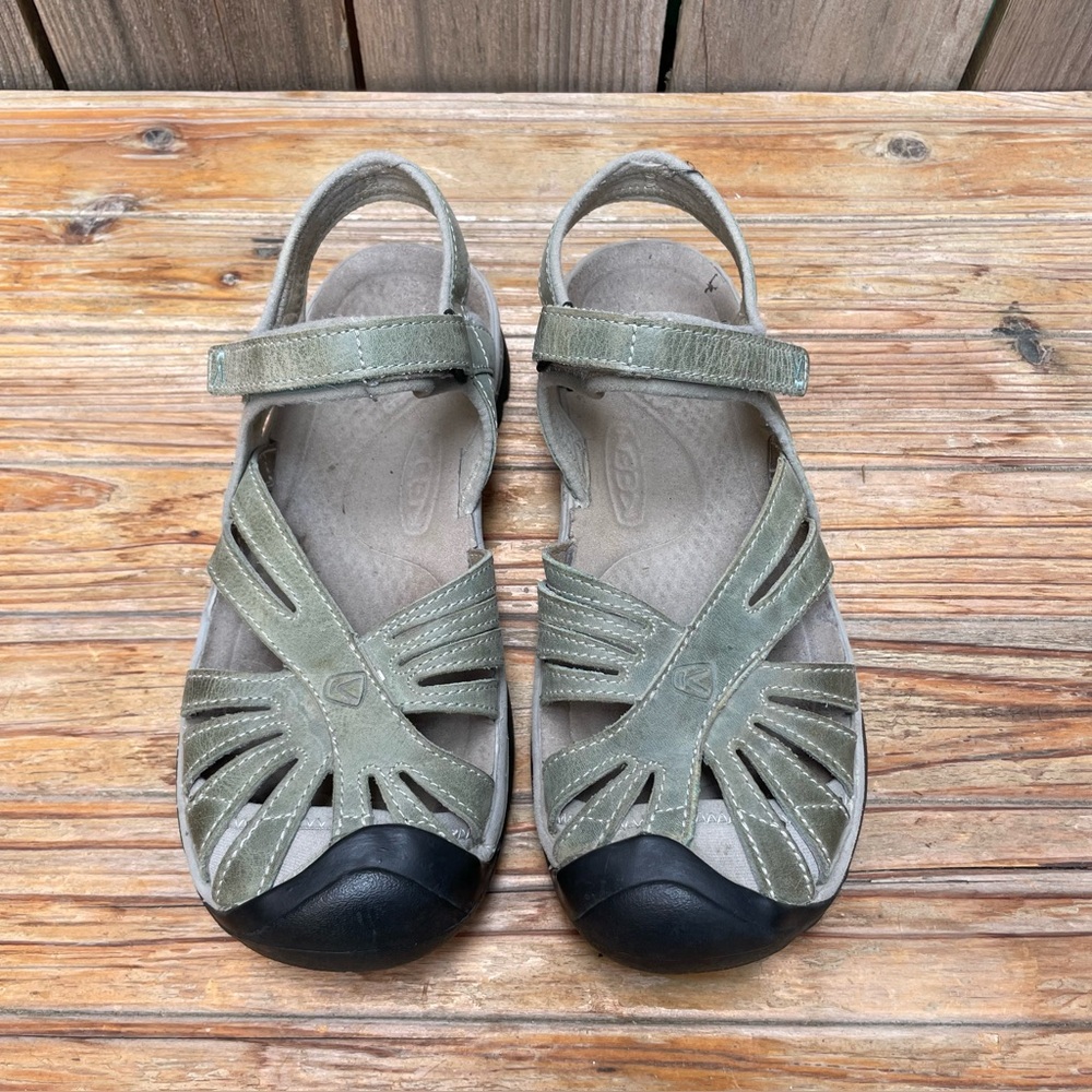 Keen Rose Sandal Waterproof Green Womens Size 9.5 - Picture 4 of 16